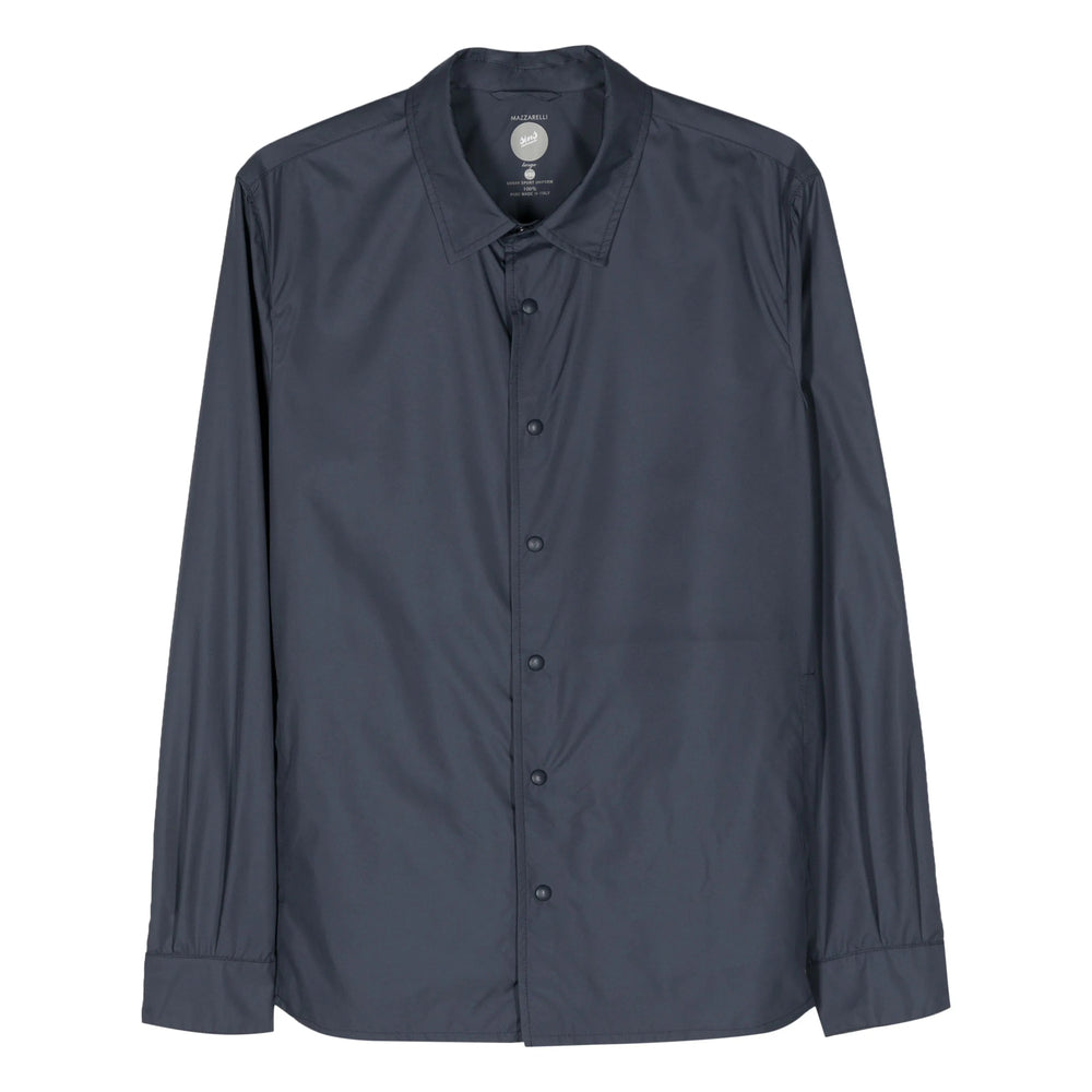Shirt Mazzarelli Blue Polyester: 100
