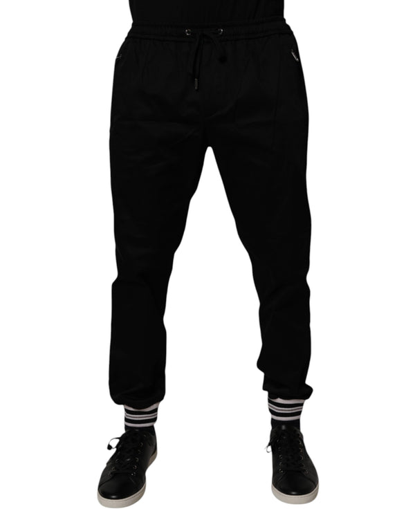 Dolce & Gabbana 97% Cotton joggers in black