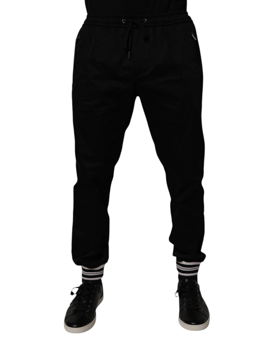 Dolce & Gabbana 97% Cotton joggers in black