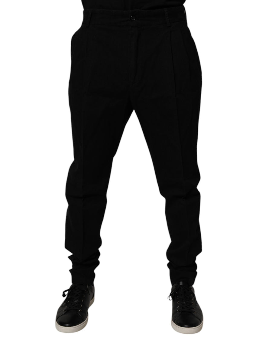 Dolce & Gabbana 98% Cotton trousers in black