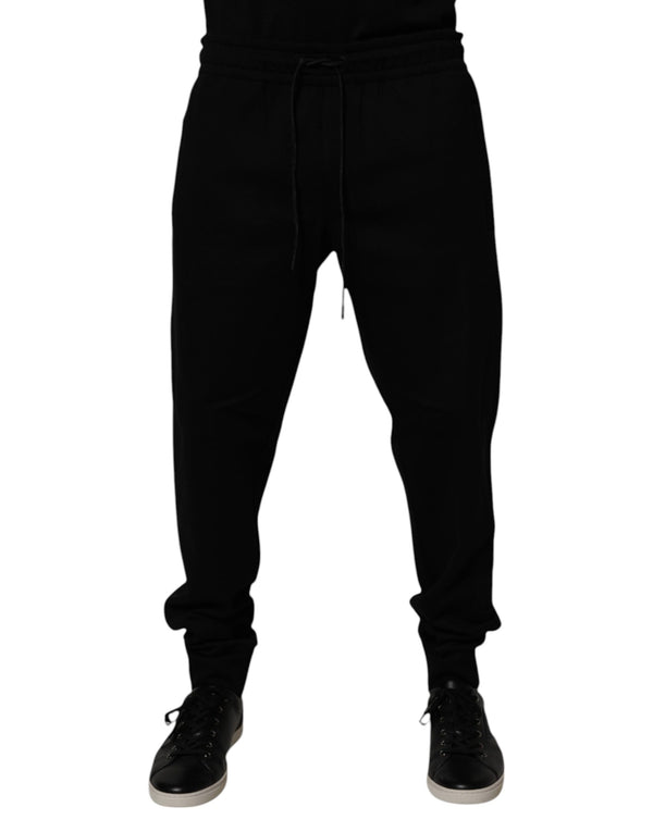 Dolce & Gabbana 70% Cotton 30% Nylon joggers in black