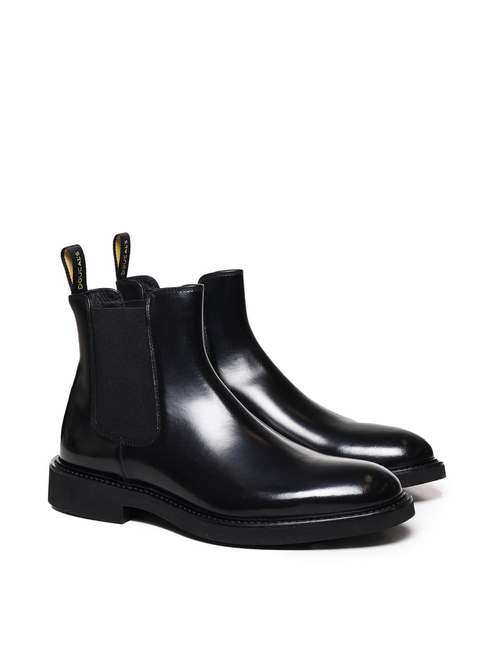 Doucals Boots Black Calfskin