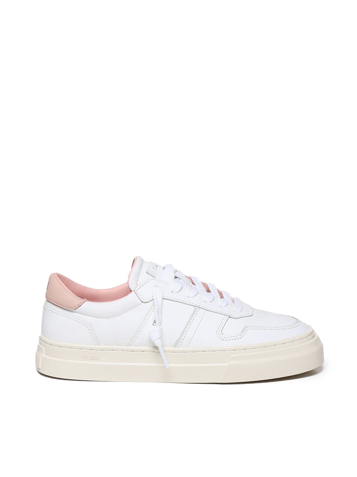 D.a.t.e. Sneakers White, Rose Calfskin