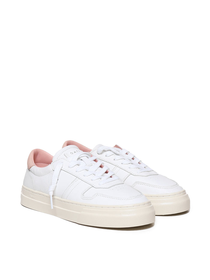 D.a.t.e. Sneakers White, Rose Calfskin