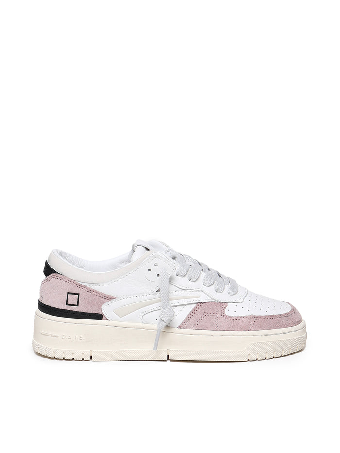 D.a.t.e. Sneakers White-pink Calfskin