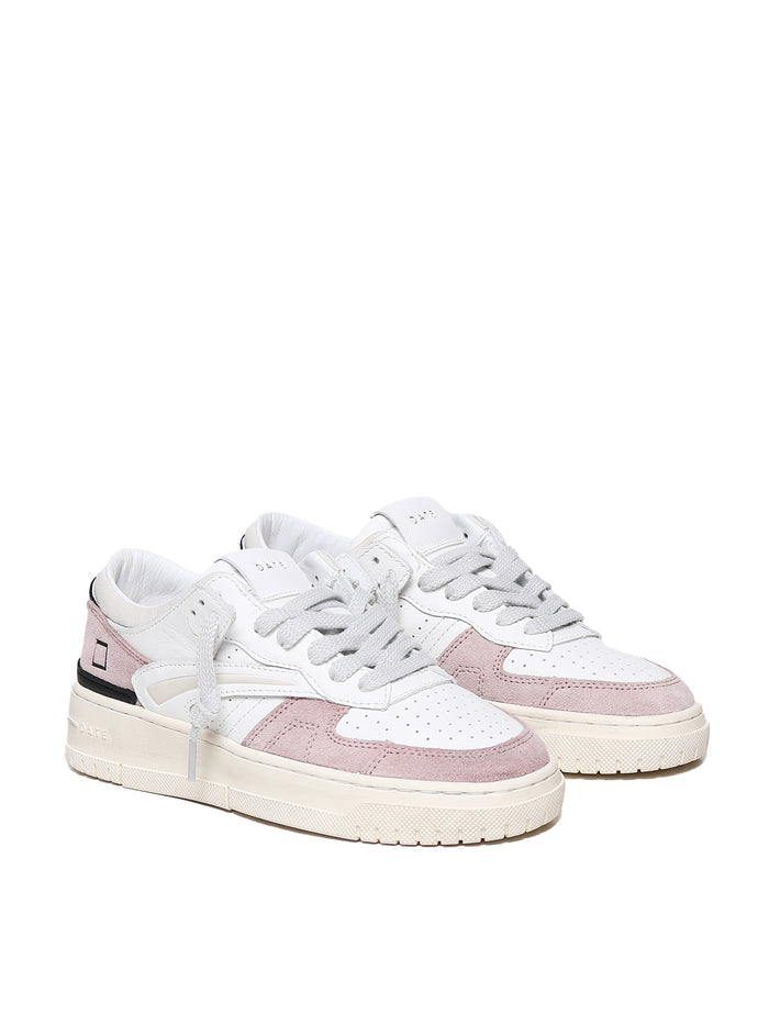 D.a.t.e. Sneakers White-pink Calfskin