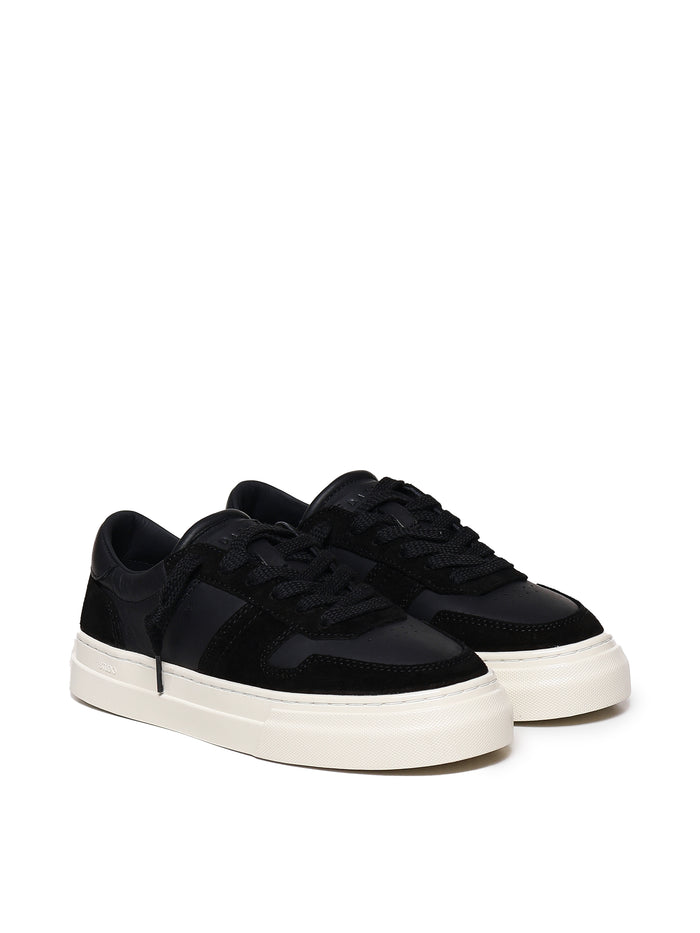 D.a.t.e. Sneakers Black, White Rose Calfskin