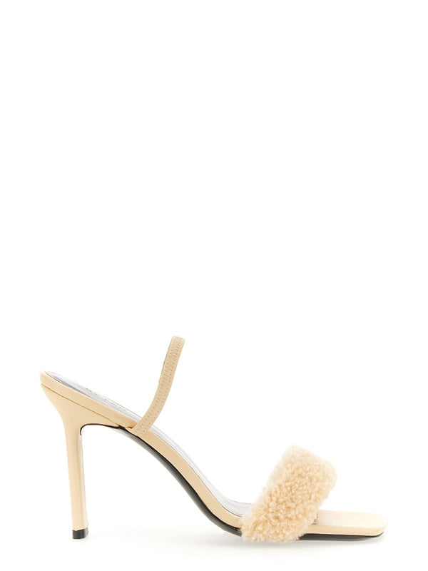 Ada Stiletto Heel Sandal Ivory Leather