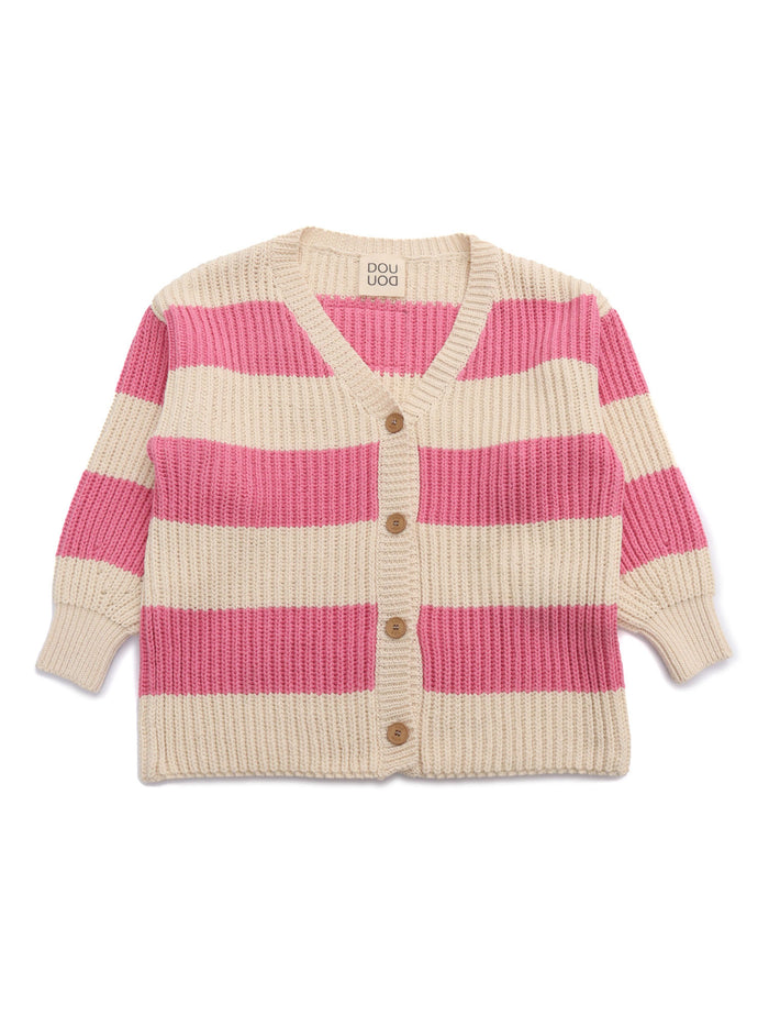KNIT CARDIGAN White Cotton