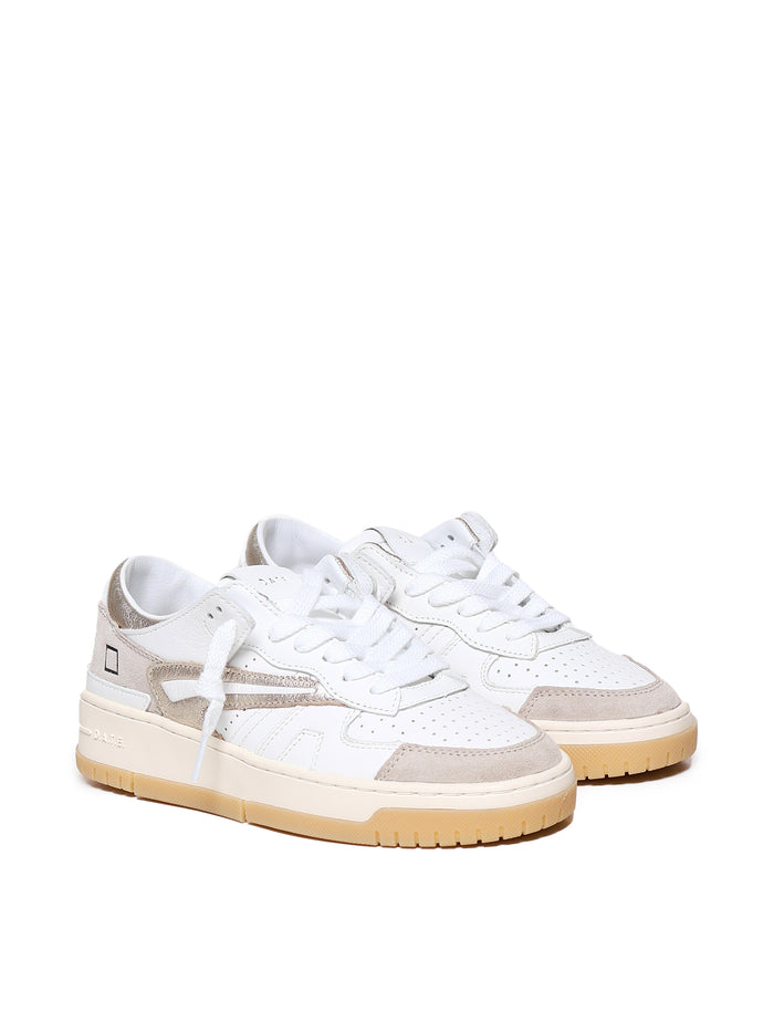 D.a.t.e. Sneakers White, Platinum Calfskin