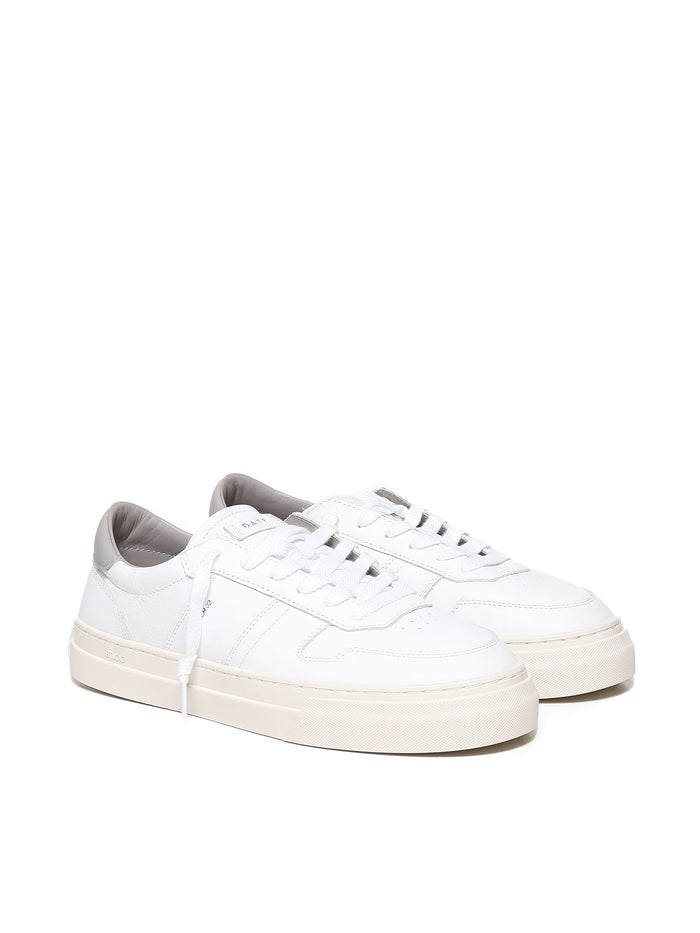 D.a.t.e. Sneakers White-gray Calfskin