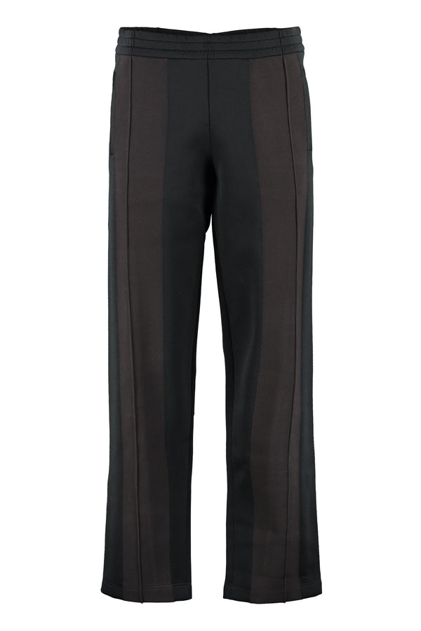 Technical Fabric Track Trousers Black Viscose Pants