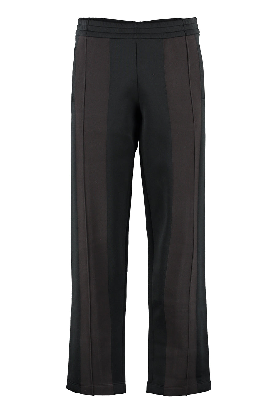 Technical Fabric Track Trousers Black Viscose Pants