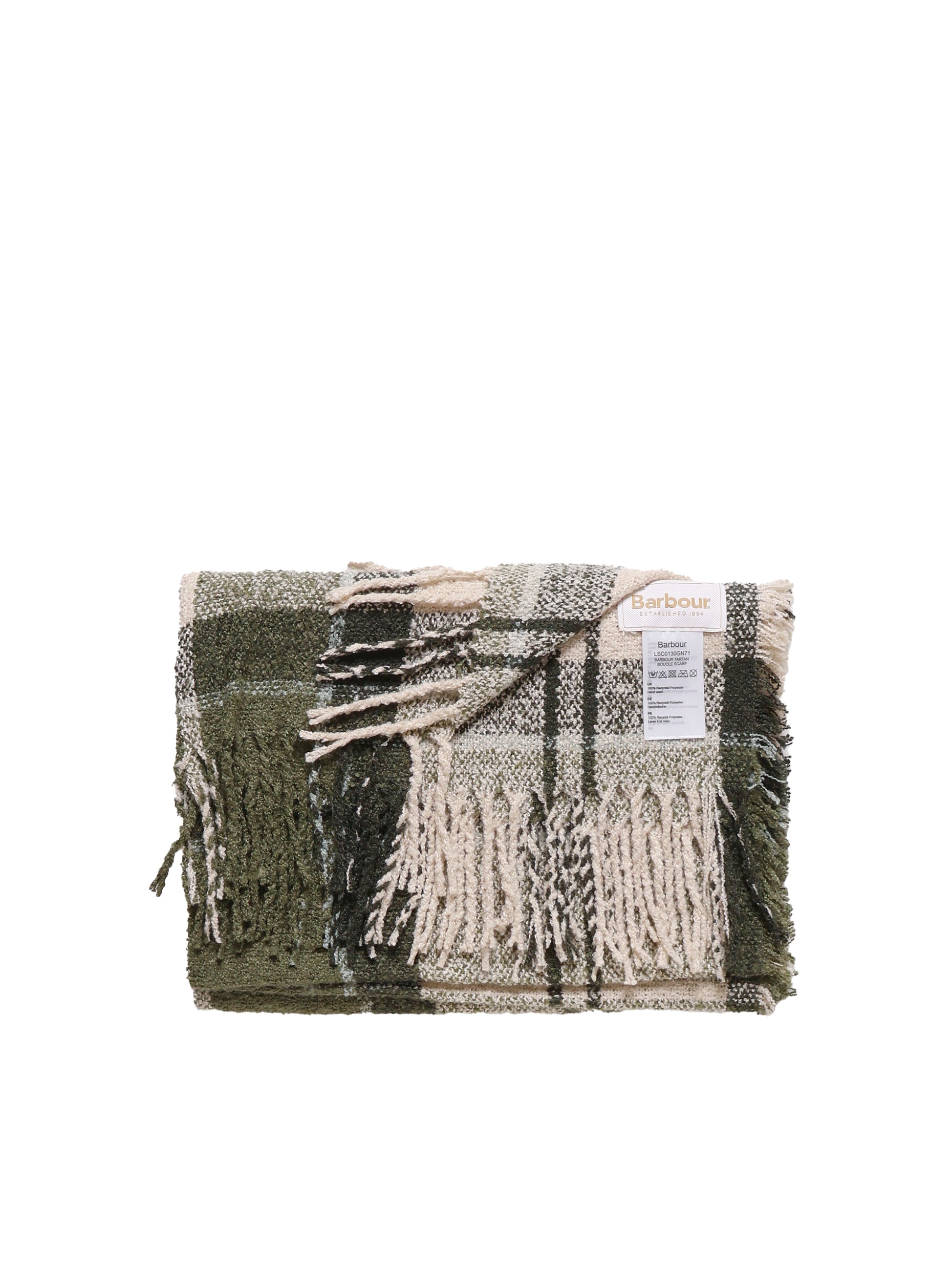 Barbour Scarfs Green Wool