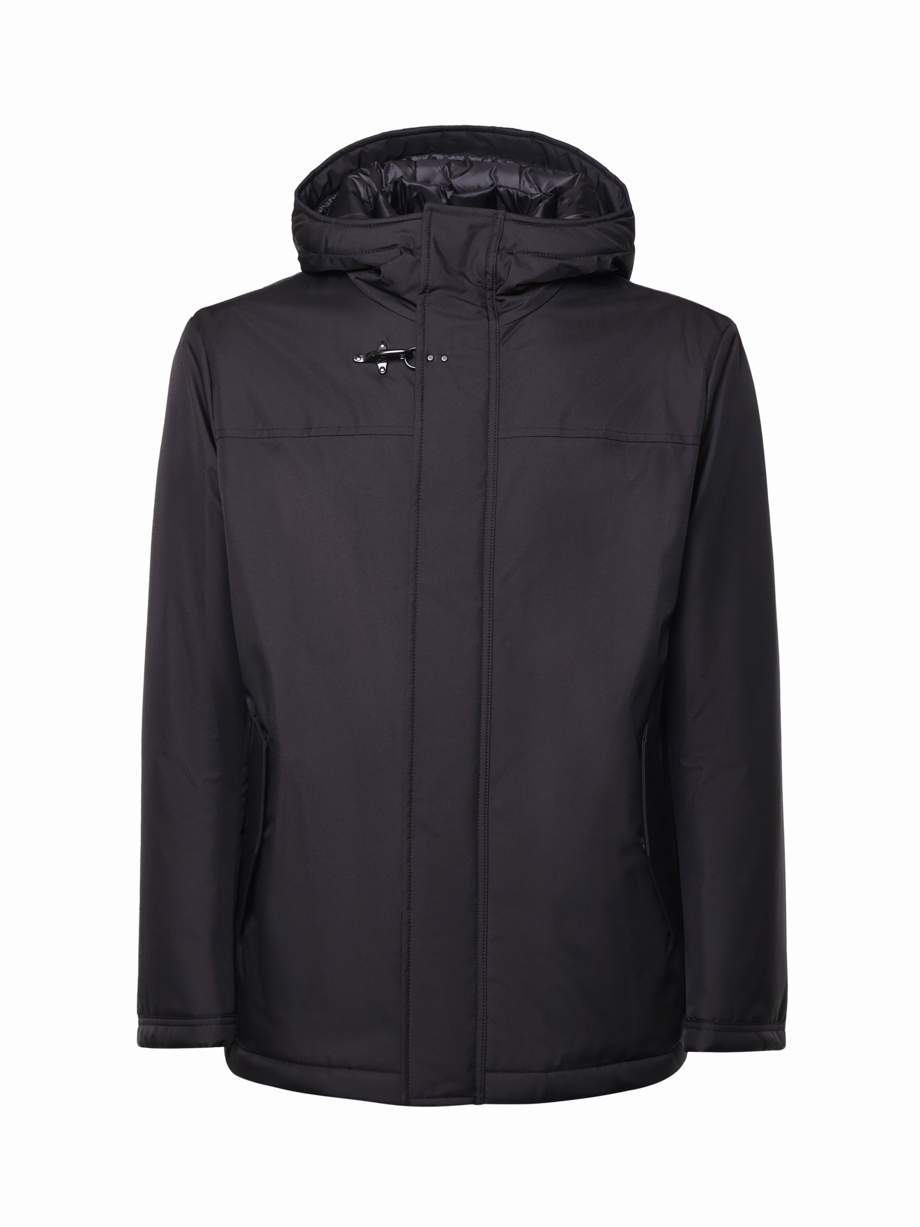 Fay Coats Black Nylon