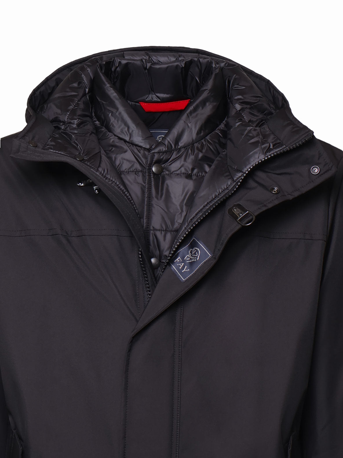 Fay Coats Black Nylon