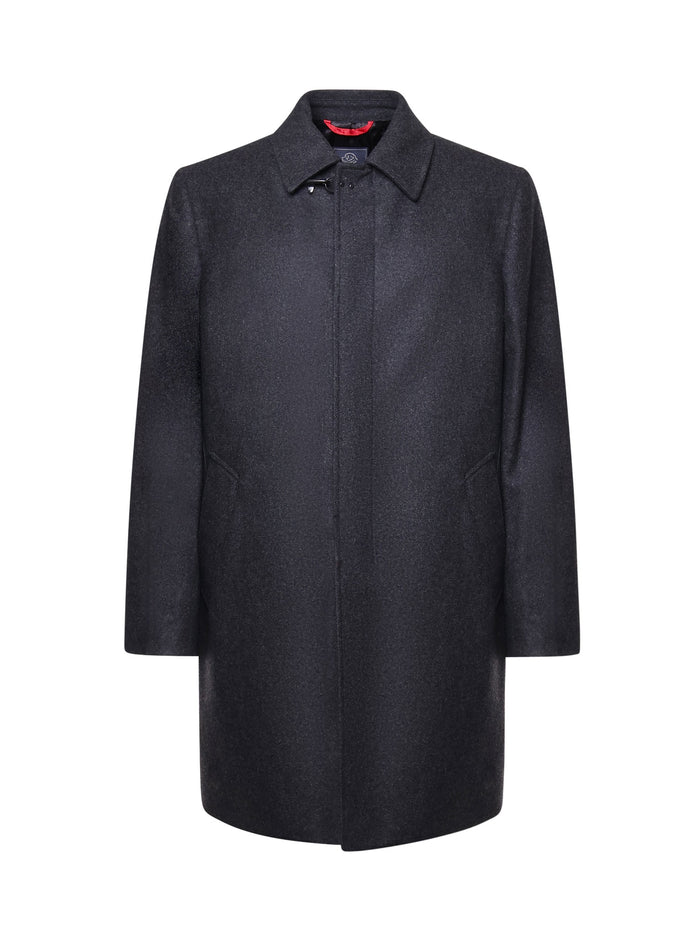 Fay Coats Grey Lana Cashmere