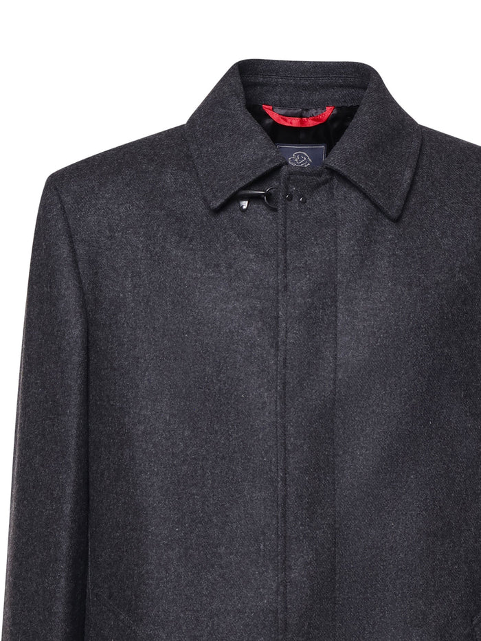 Fay Coats Grey Lana Cashmere
