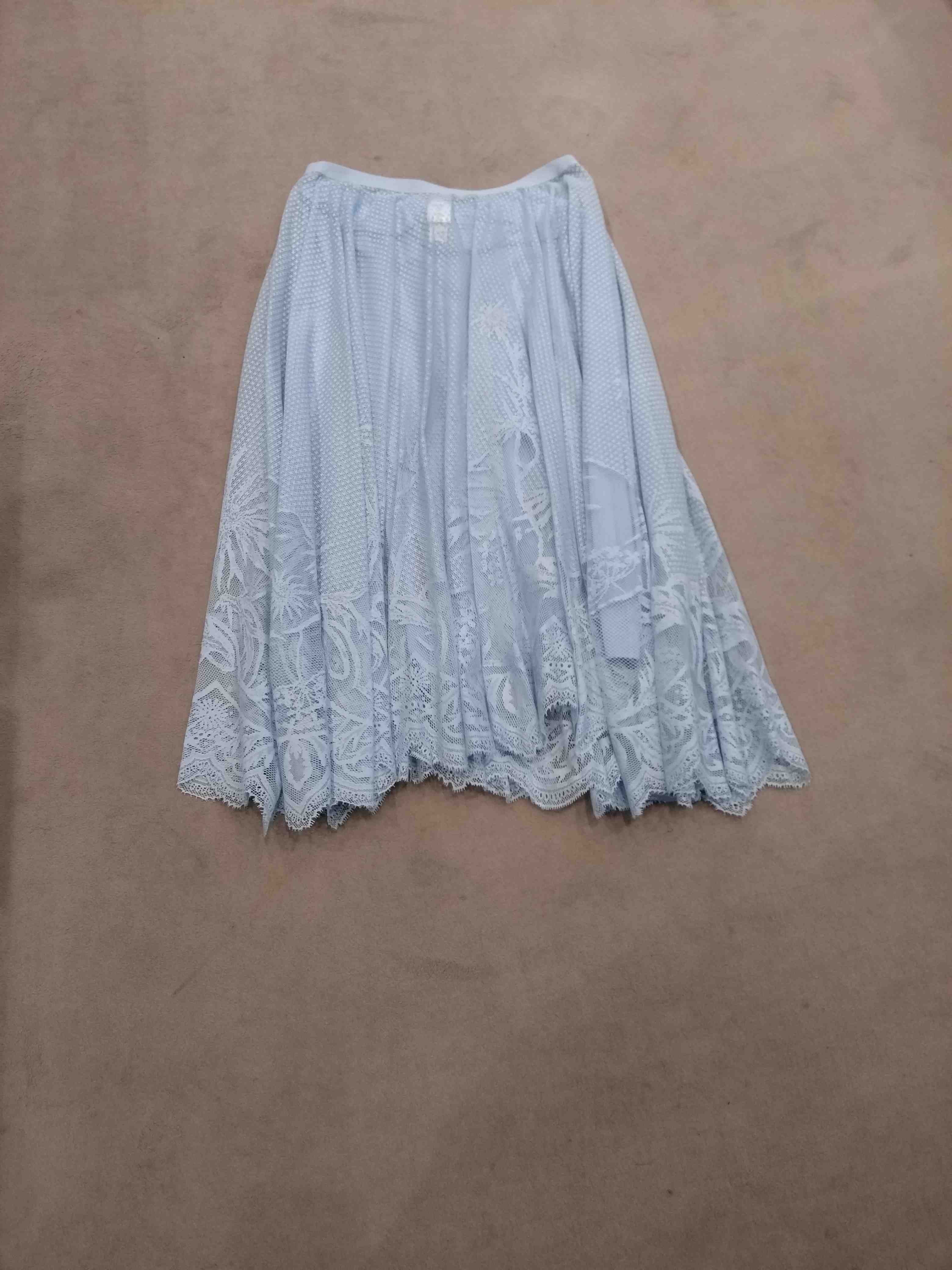 M217 Gonne Blue Cotton | Skirt
