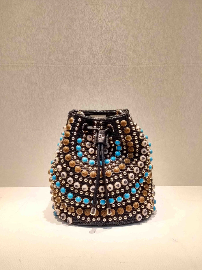 Andromeda Stones Bucket Black Canvas | Bag