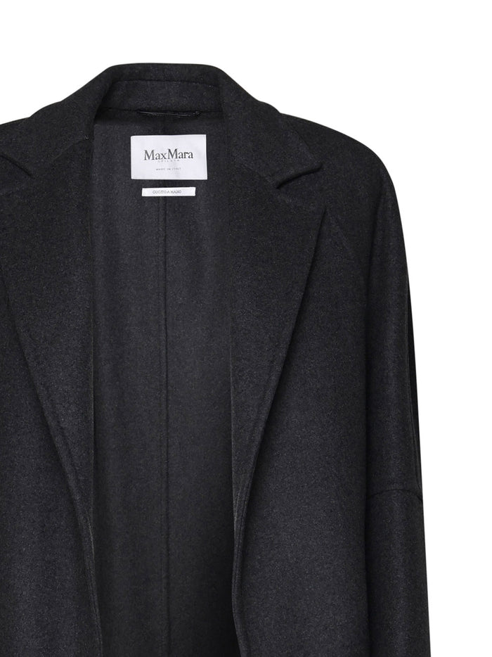 Max Mara Coats Grey Lana Vergine Ovis Aries