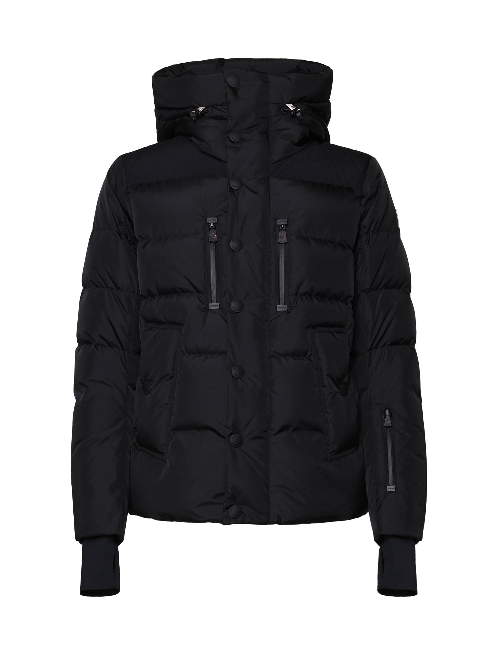 Moncler Coats Black Polyamide