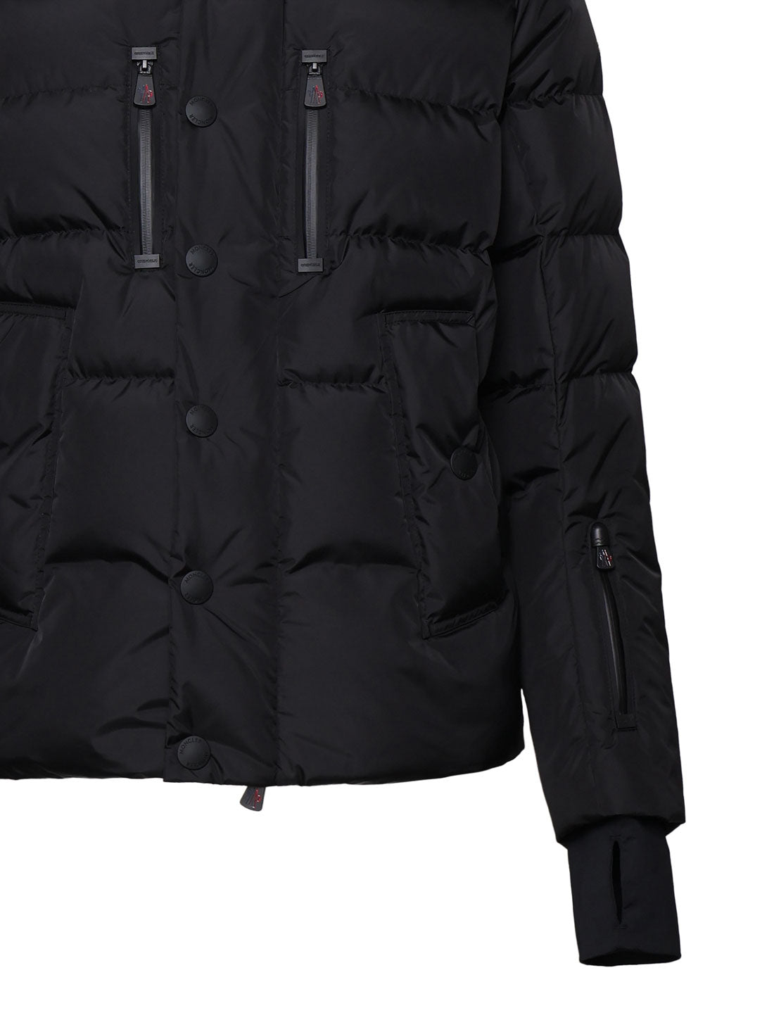 Moncler Coats Black Polyamide