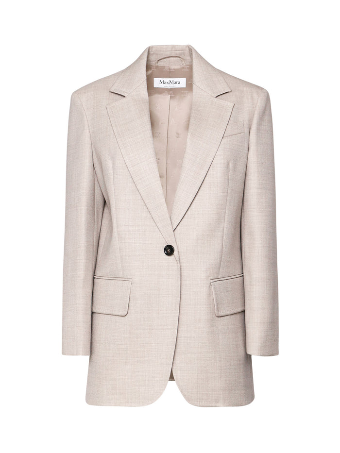 Max Mara Jackets Beige Lana Vergine Ovis Aries