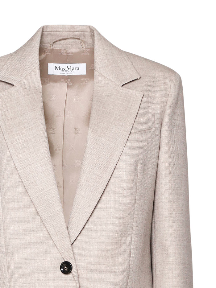 Max Mara Jackets Beige Lana Vergine Ovis Aries