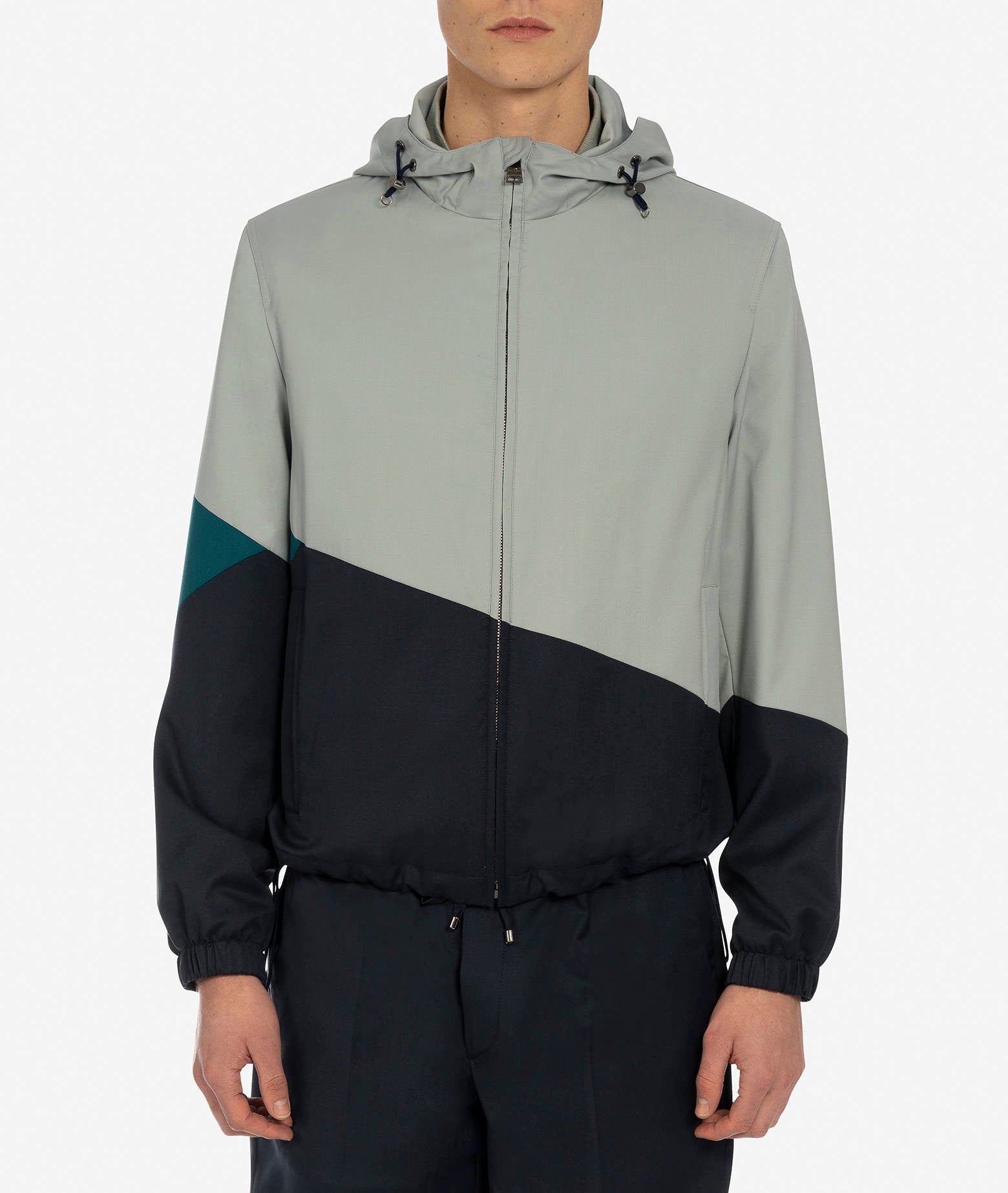Wool Bomber Stormy Lightgray Sportwear Blouson