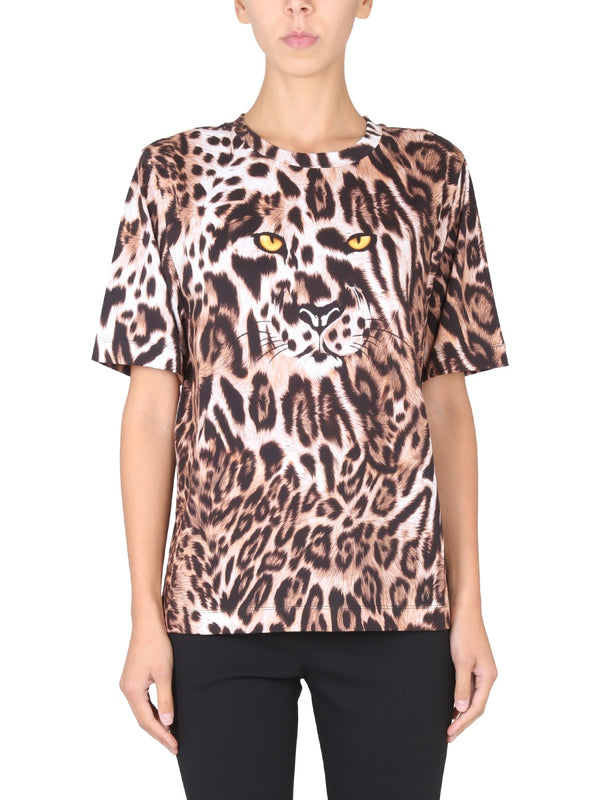 Animal Print T-Shirt Multicolour Cotton T-shirts