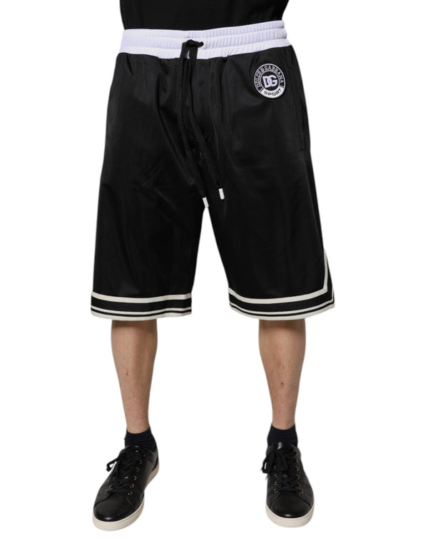 Dolce & Gabbana 100% Polyester bermuda shorts in black