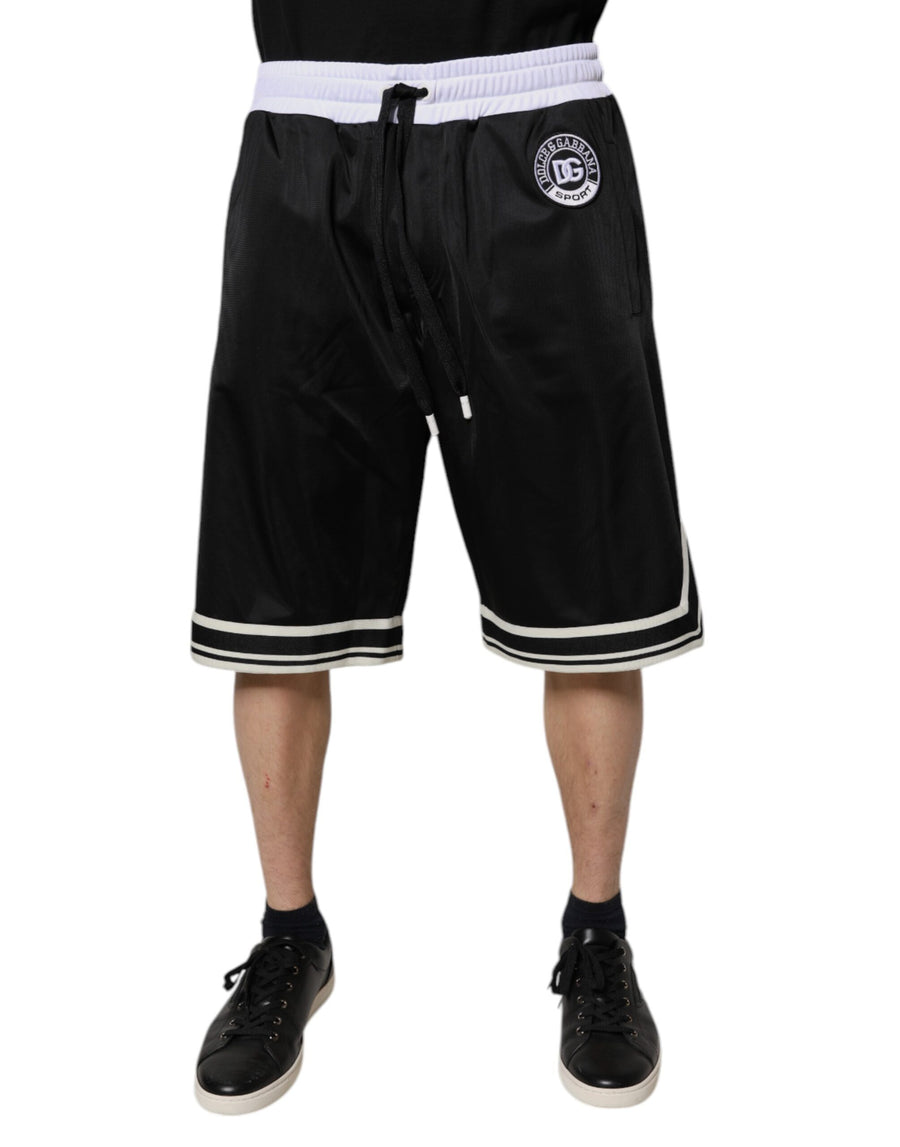 Dolce & Gabbana 100% Polyester bermuda shorts in black