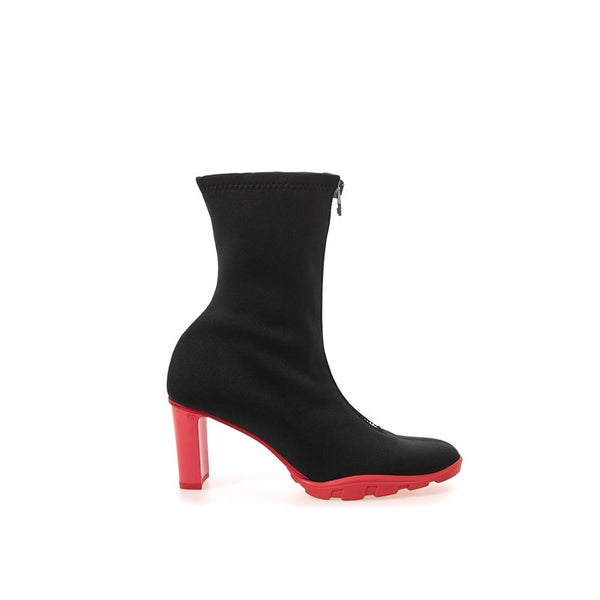 Alexander McQueen Neoprene upper ankle boot in black
