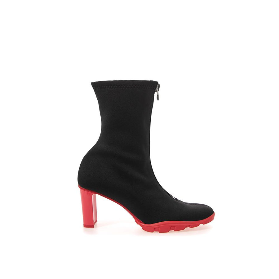 Alexander McQueen Neoprene upper ankle boot in black