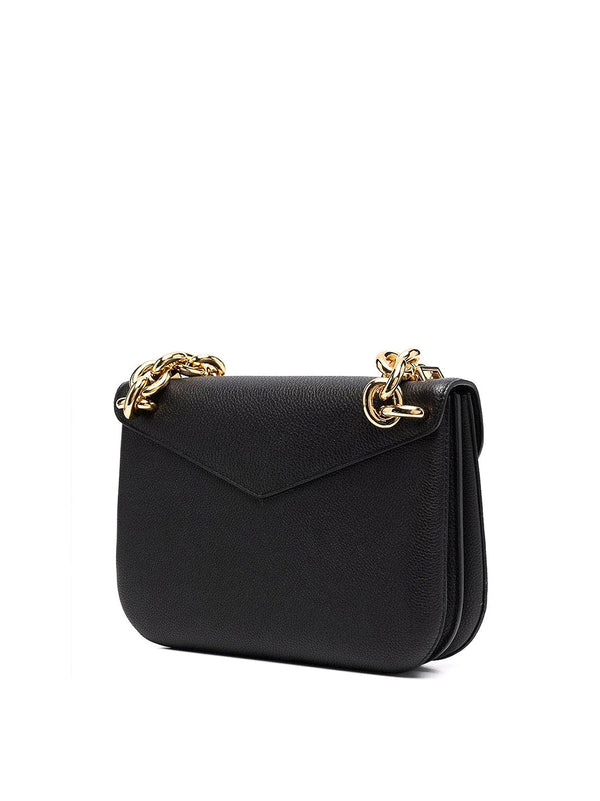 Bottega Veneta Leather shoulder bag in black