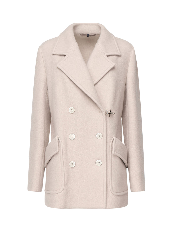 Fay Coats Beige Wool