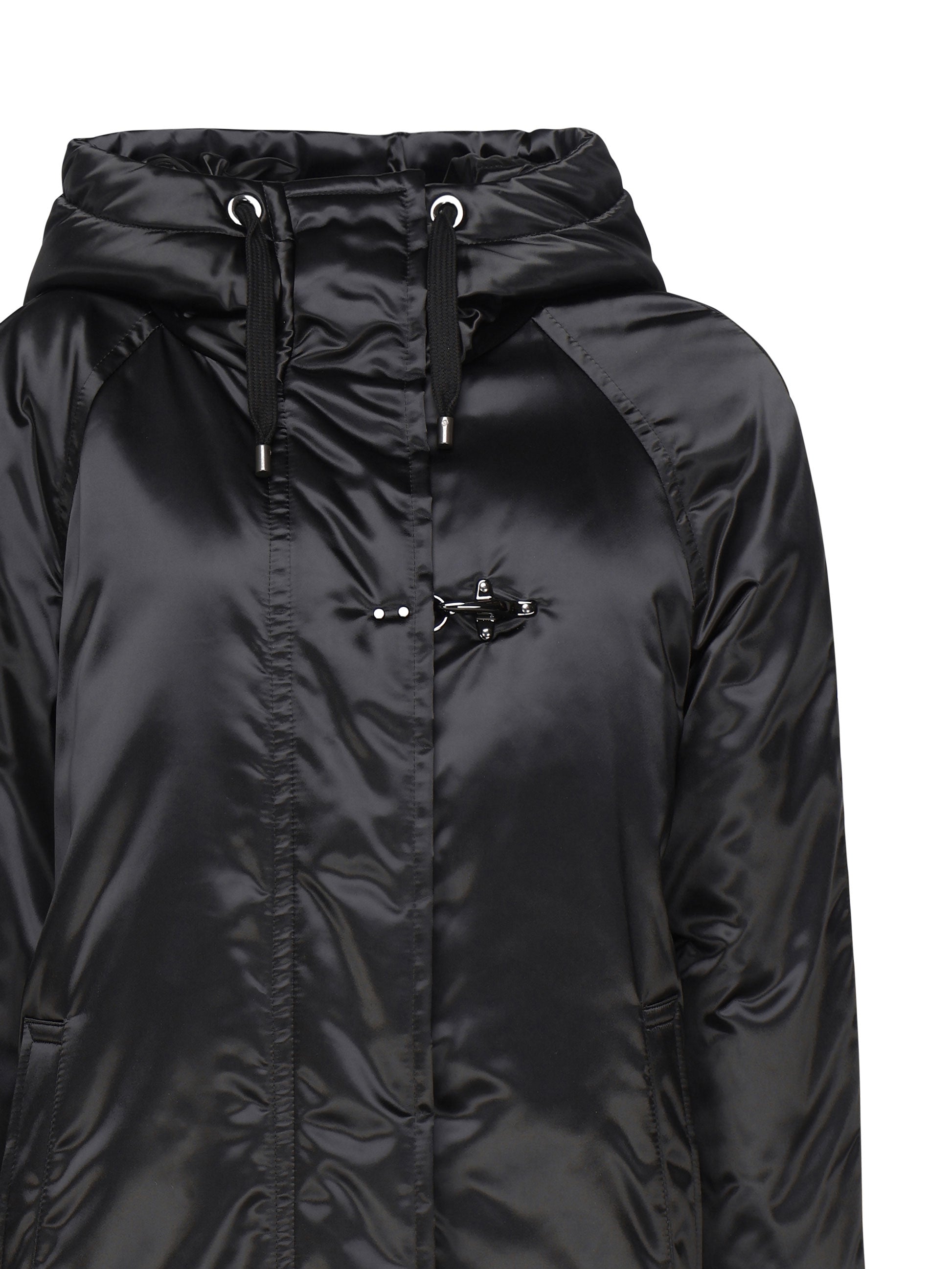 Fay Coats Black Nylon