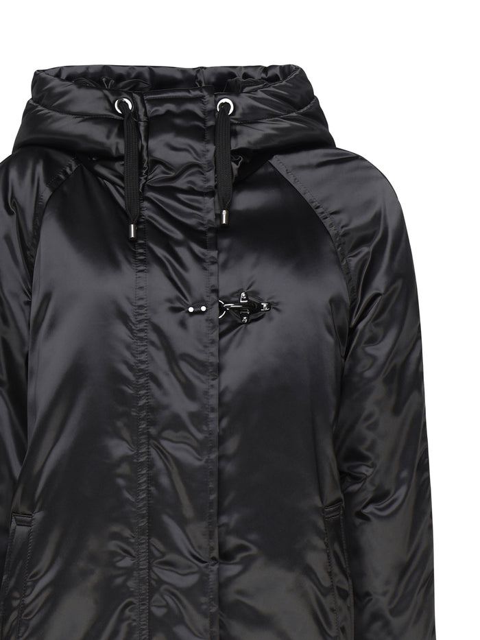 Fay Coats Black Nylon