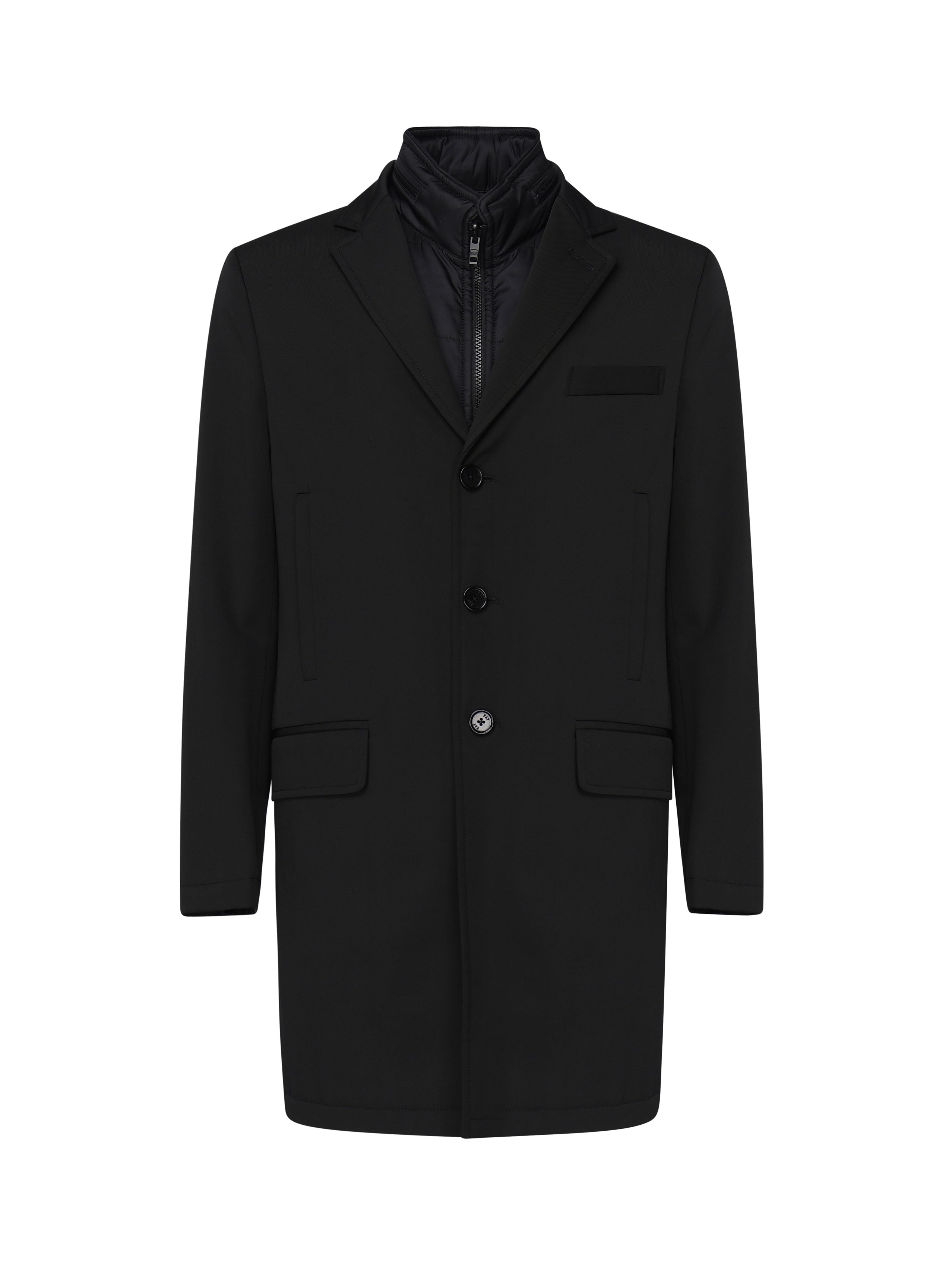 Fay Coats Black Nylon