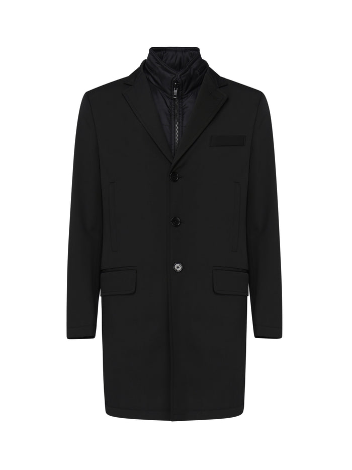 Fay Coats Black Nylon
