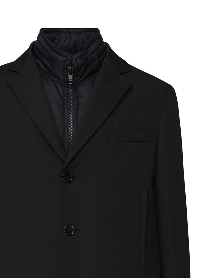 Fay Coats Black Nylon
