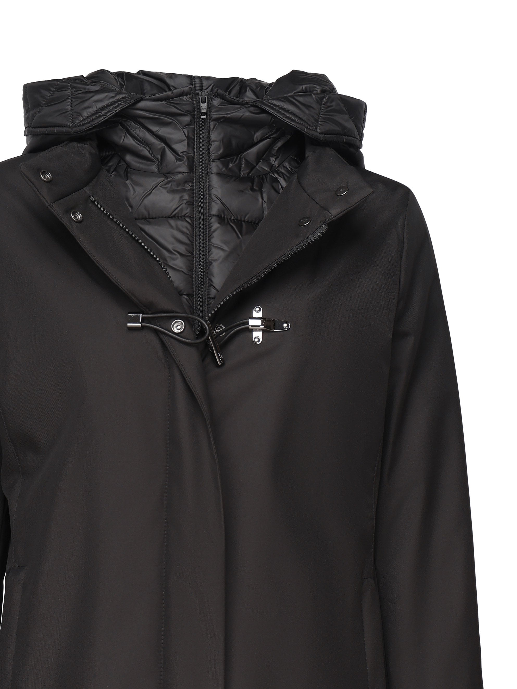 Fay Coats Black Nylon