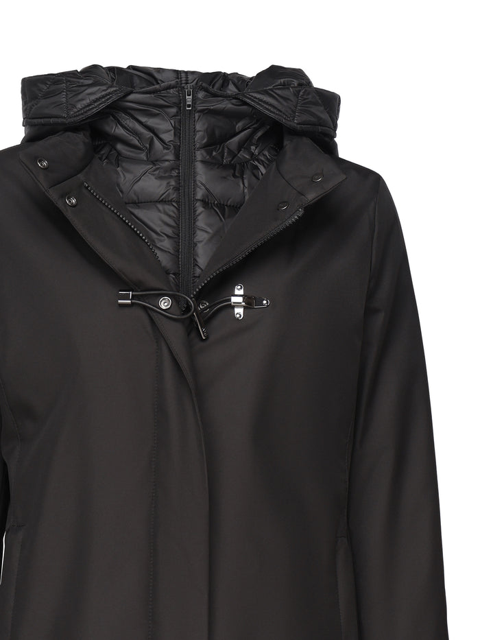 Fay Coats Black Nylon