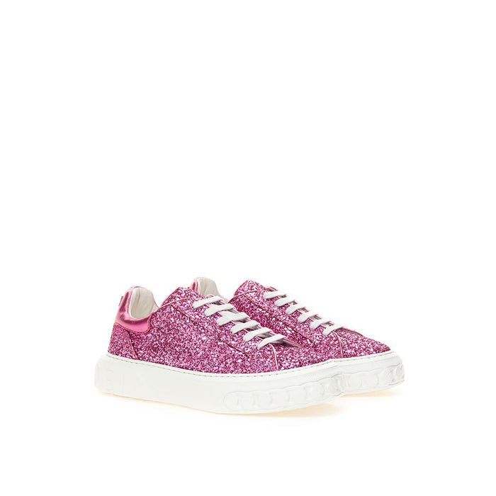 Casadei 100% Leather sneaker in pink — view 2