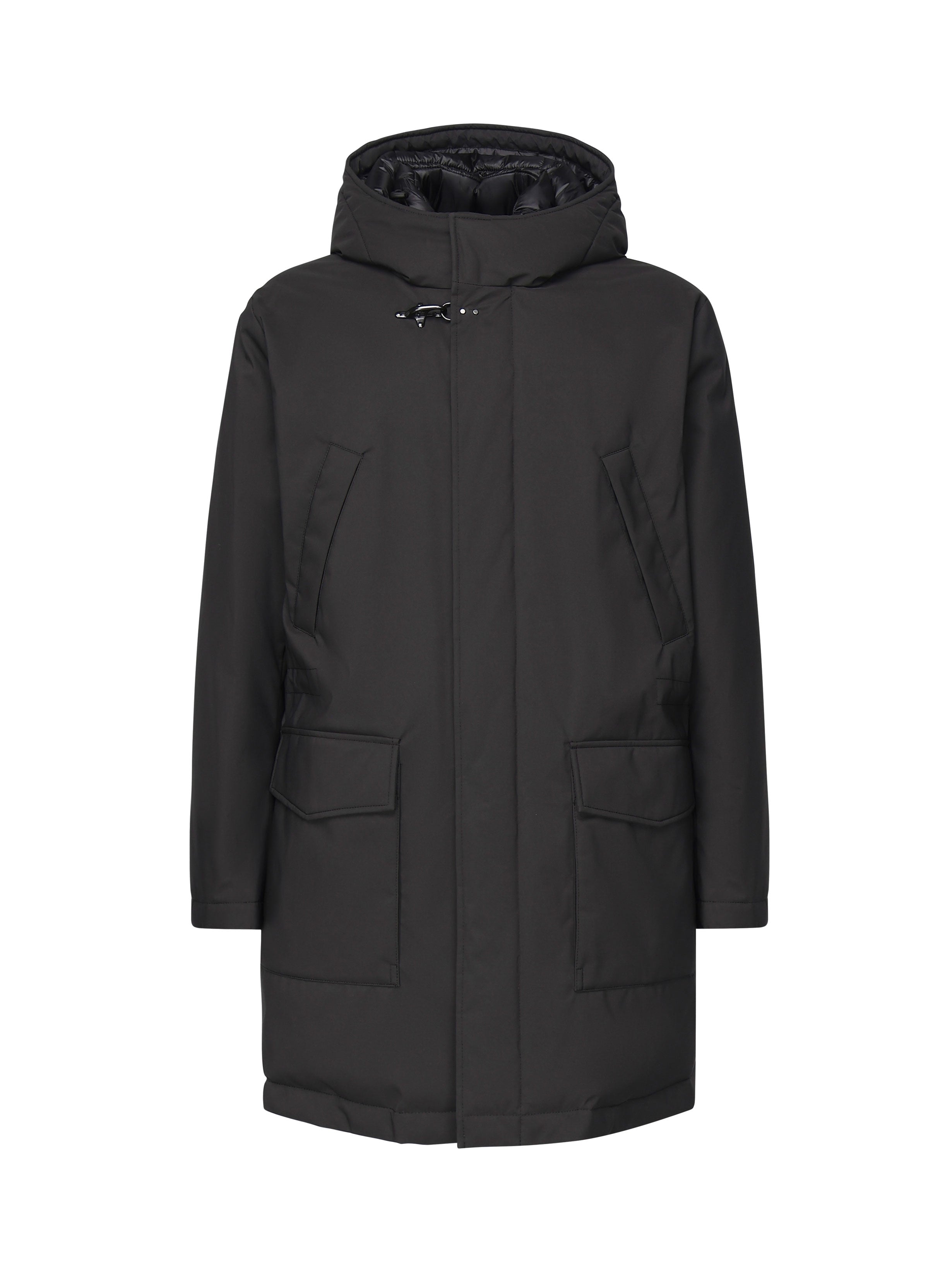 Fay Coats Black Nylon