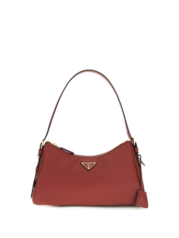 Prada 100% calf leather Bos Taurus shoulder bag in red