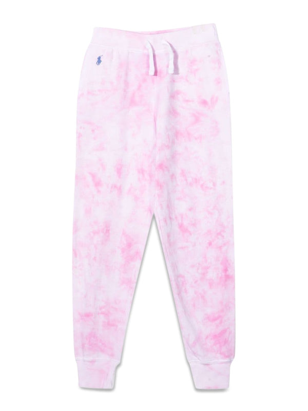 Athletic Trousers Pink Cotton