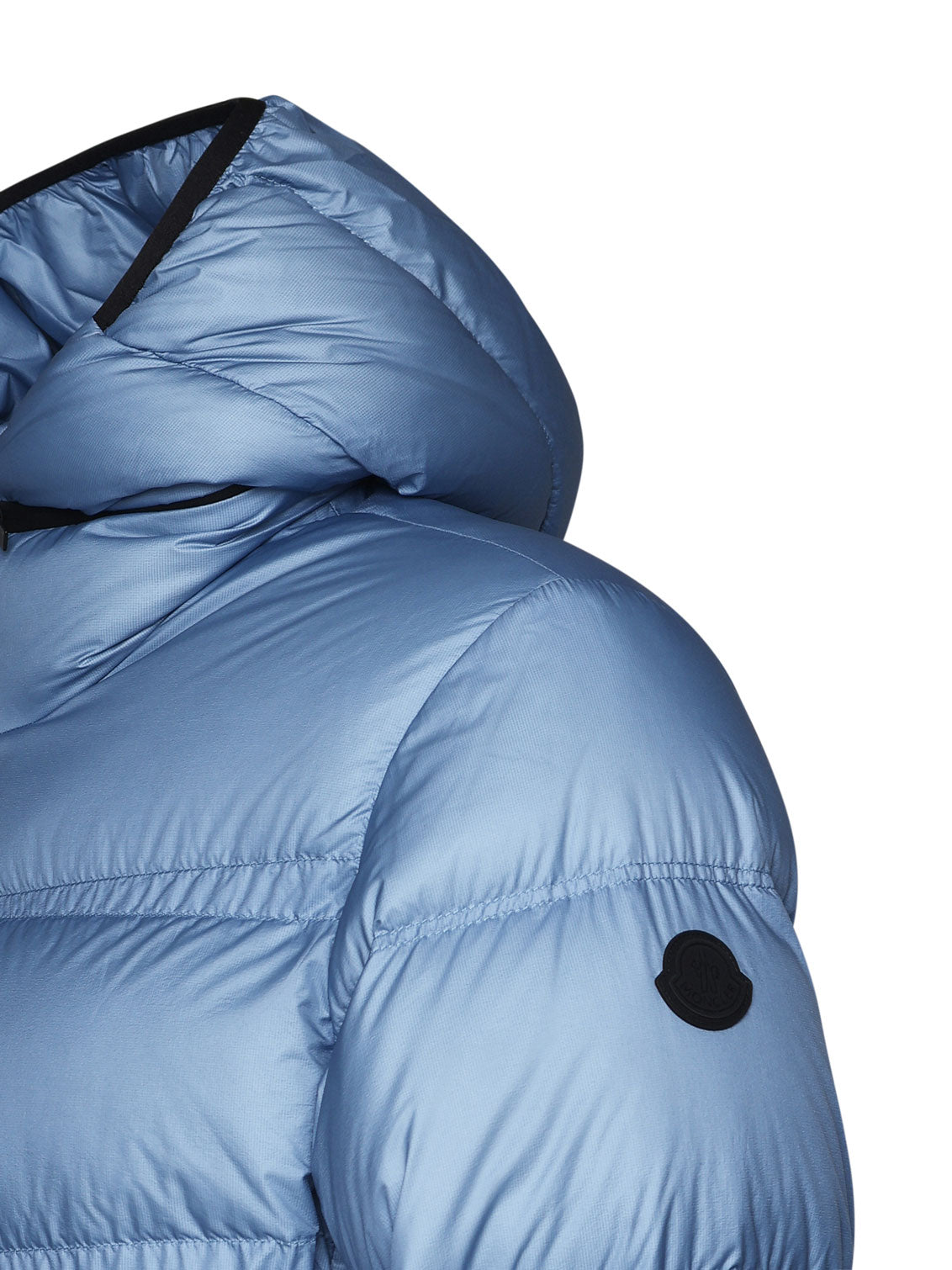 Moncler Coats Blue Outer: Polyamide/nylon