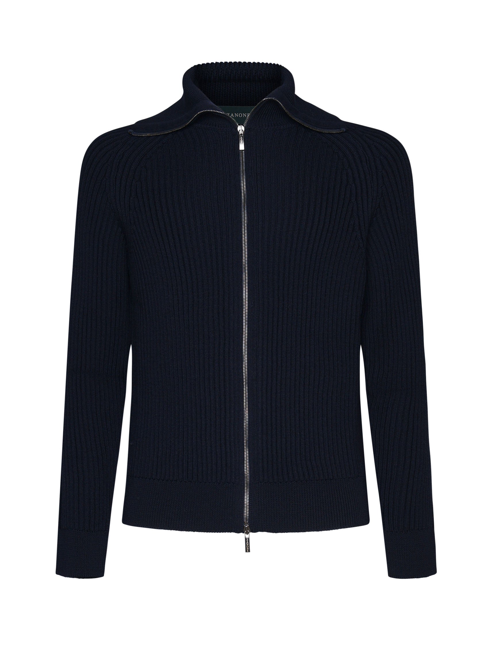 Zanone Sweaters Blue Cotton